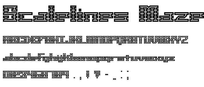 Scalelines Maze BRK font
